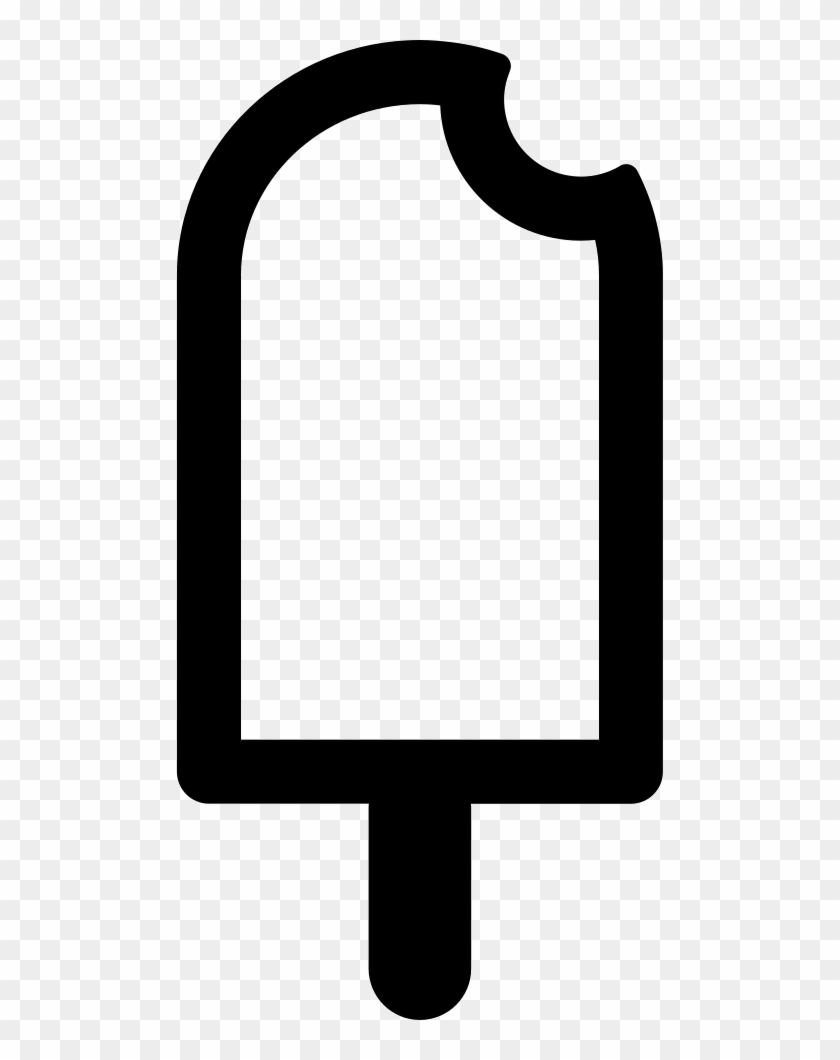 Ice Cream Stick With Bite Comments - Ice Cream Stick Icon Clipart #5494943