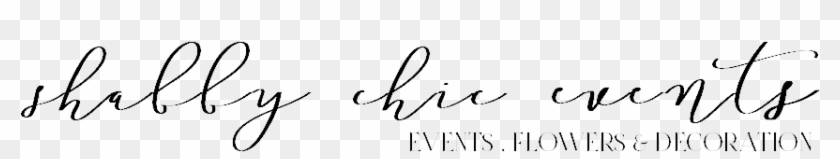 Shabby Chic Events - Calligraphy Clipart #5495403