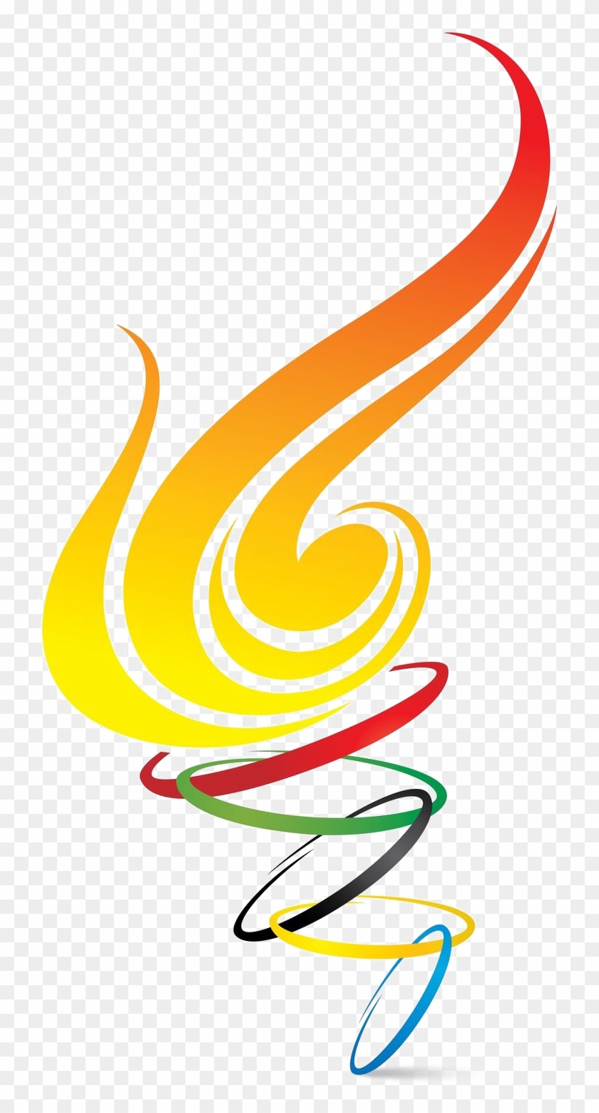 Olympic Torch Png Free Download - Olympic Torch Logo Png Clipart #5495860