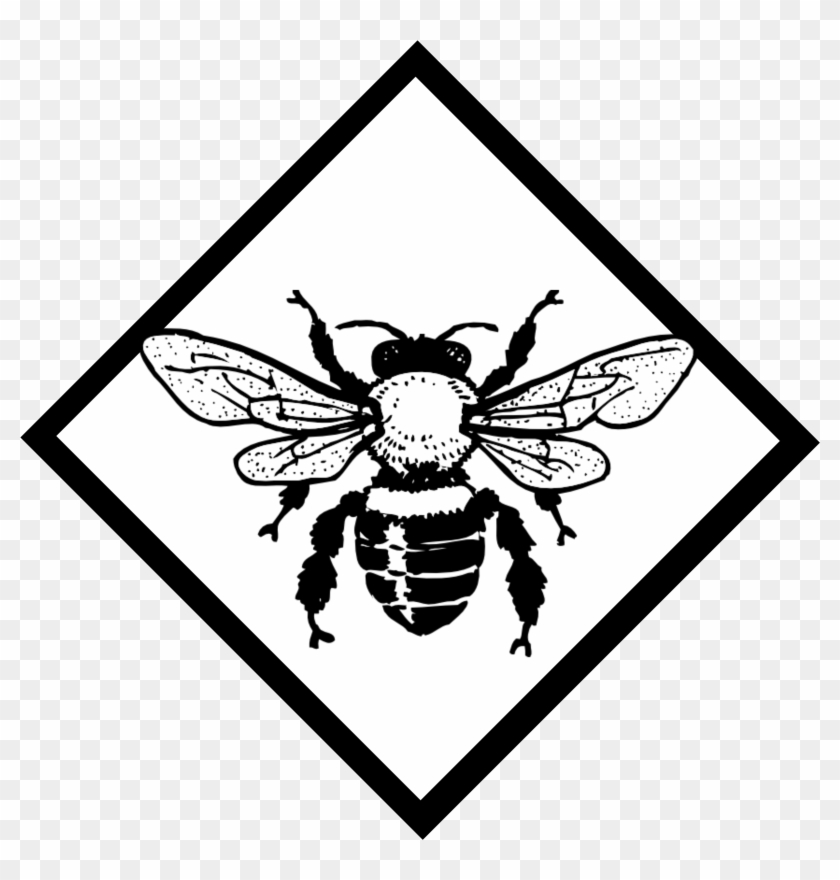 Bee Logo - Honey Bee Outline Clipart #5496173