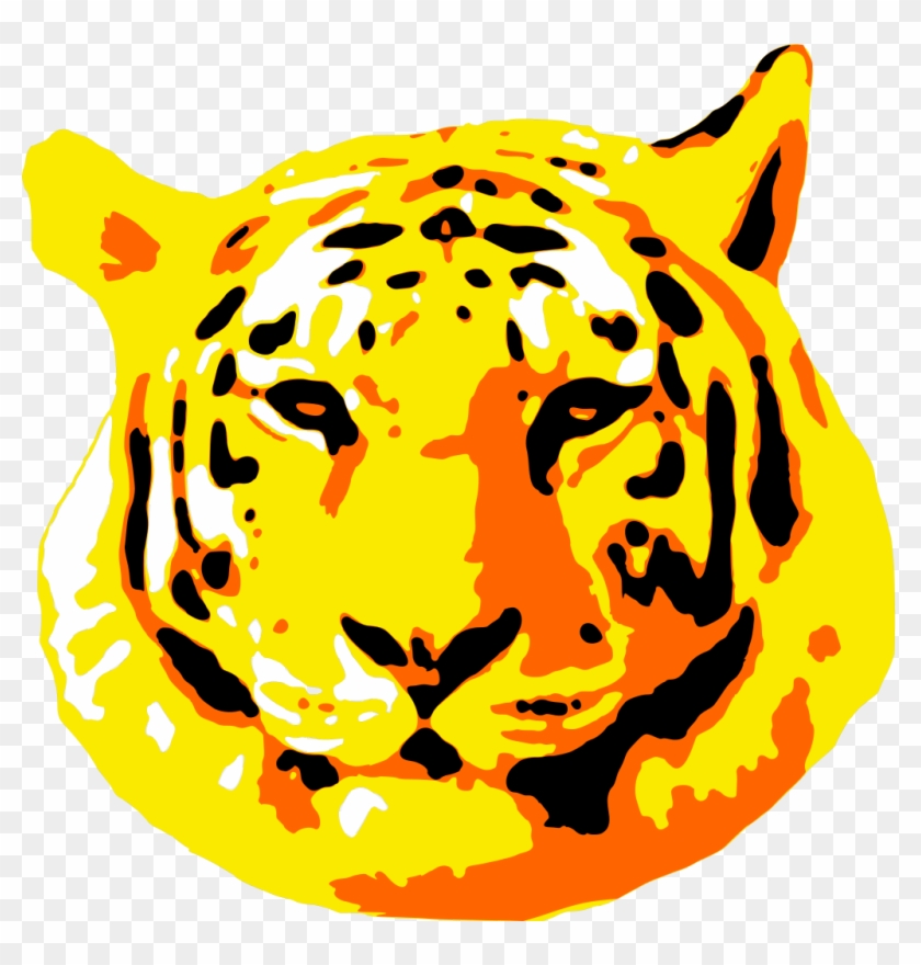 Free Icons Png - Tiger Head Png Clipart #5496383