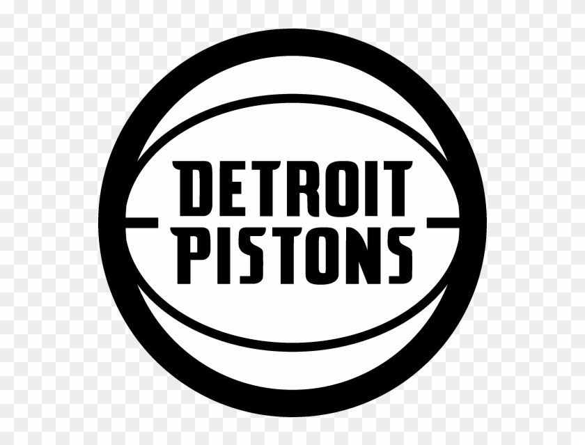 Pistons1718 Trademark - Detroit Pistons White Logo Clipart #5496396