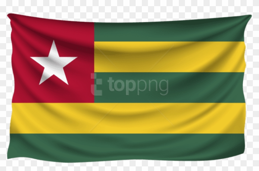 Free Png Togo Wrinkled Flag Png Images Transparent - Flag Clipart #5496639