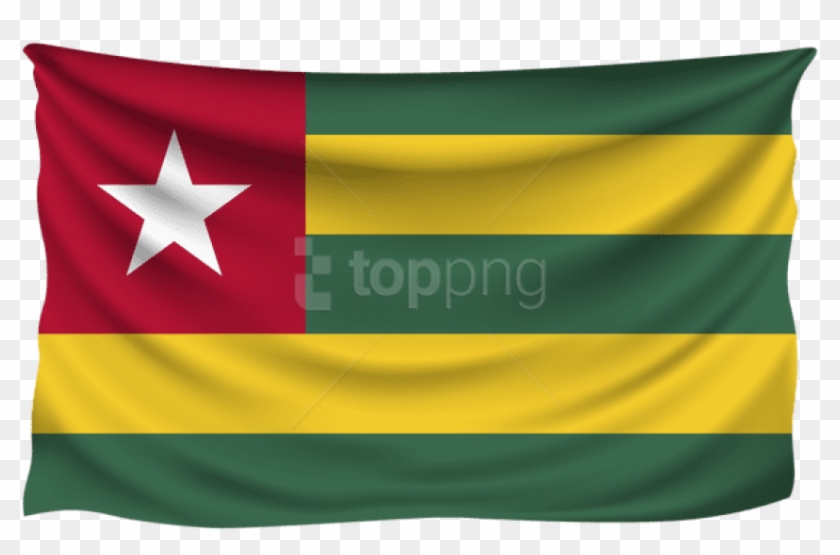 Free Png Togo Wrinkled Flag Png Images Transparent - Flag Clipart