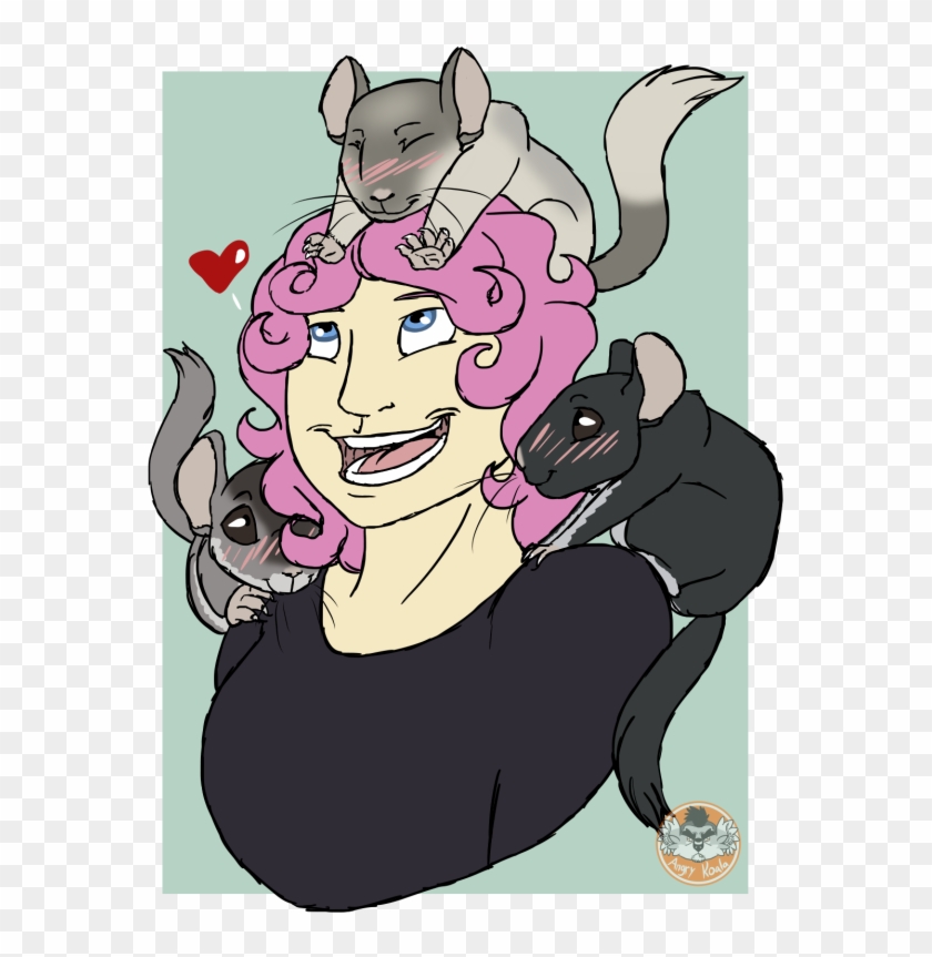Chinchilla Overload Commission - Cartoon Clipart #5496709