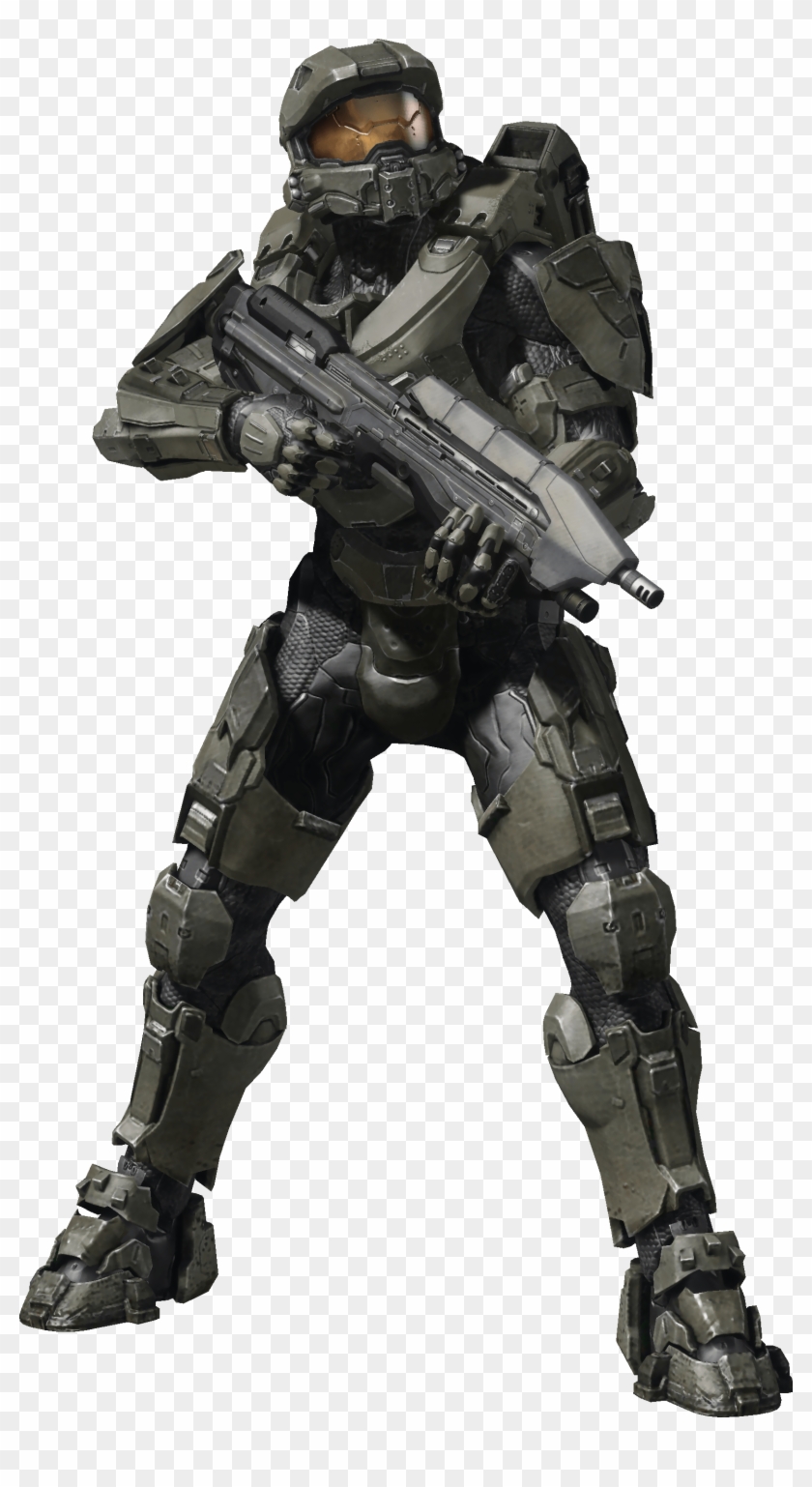 Halo Master Chief Wielding Ma5c Assault Rifle - Halo Master Chief Png Clipart