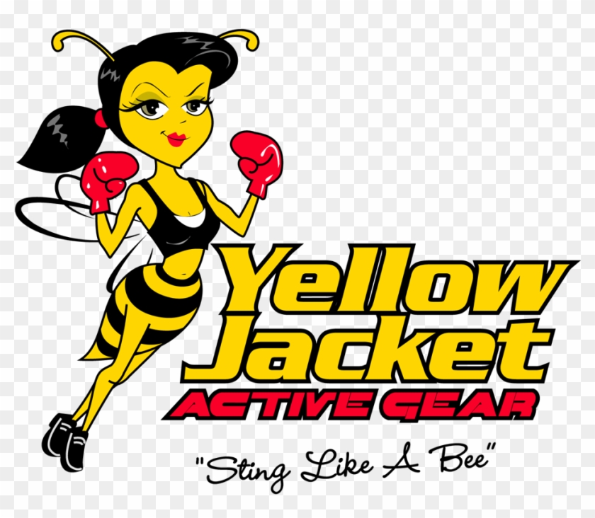 Female Bee Logo Design - Lady Yellow Jackets Clipart
