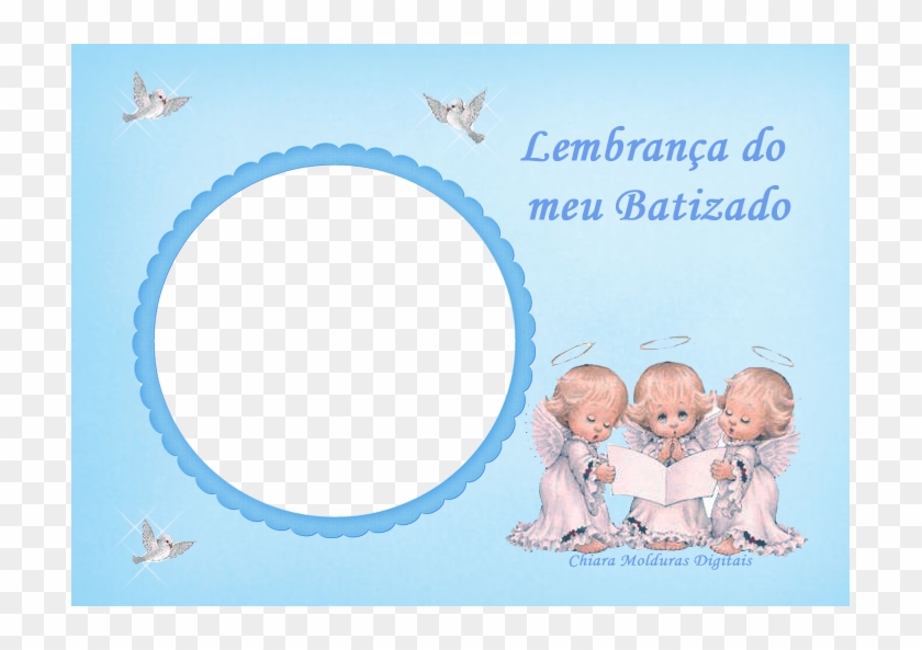 Molduras Para Batizados - Circle Clipart