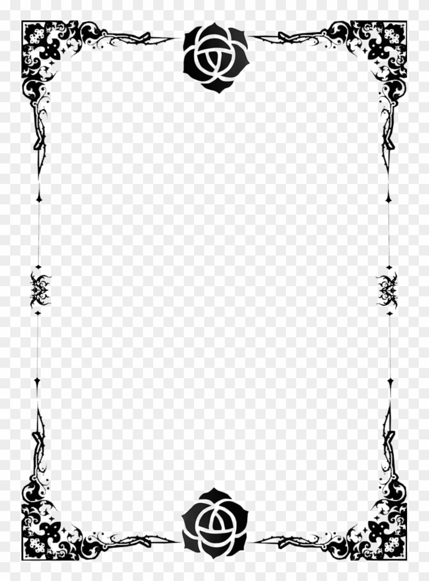 Border Png Portrait - Black Border Images Transparent Clipart