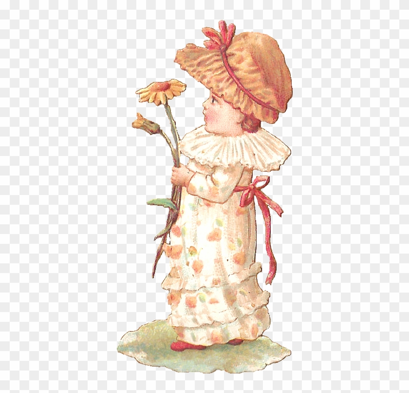 Digital Vintage Girl Clip Art - Vintage Girl Clipart - Png Download