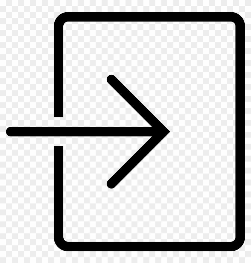 An Enter Icon Is A Rectangle Shape And Between One - Enter Button Icon Png Clipart #5499538