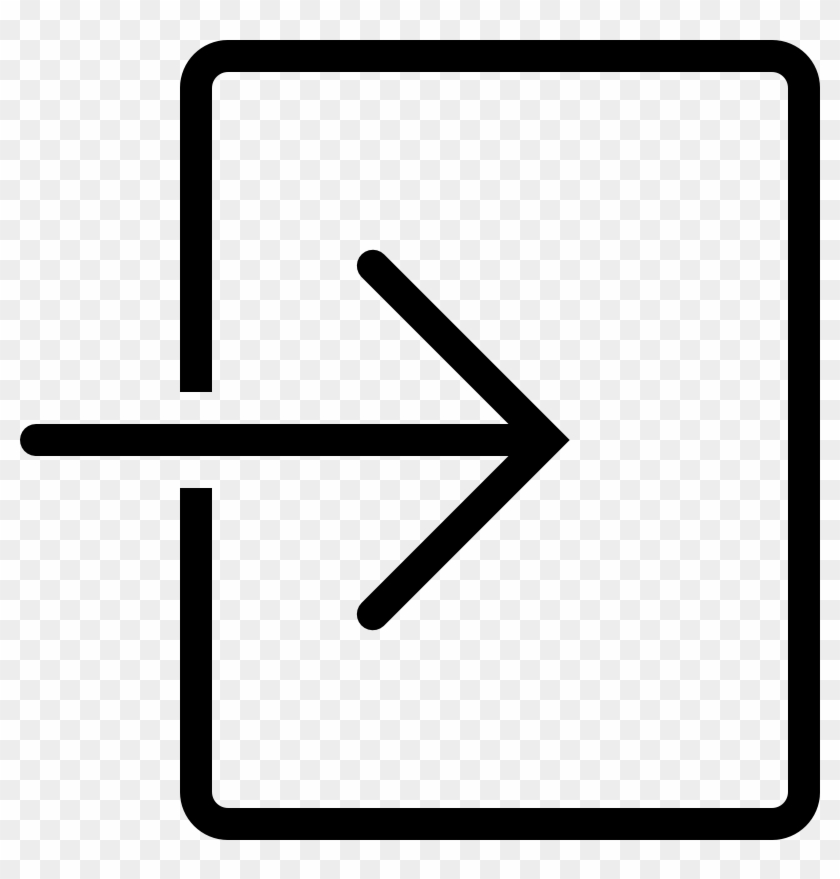An Enter Icon Is A Rectangle Shape And Between One - Enter Button Icon Png Clipart