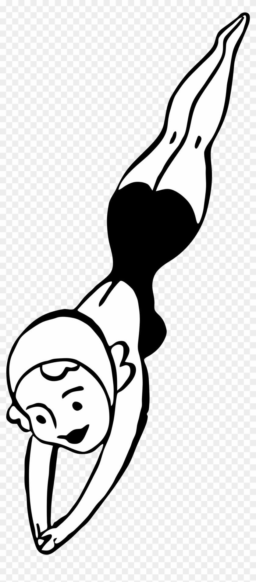 Scuba Clipart Transparent - Dive Clipart Black And White - Png Download