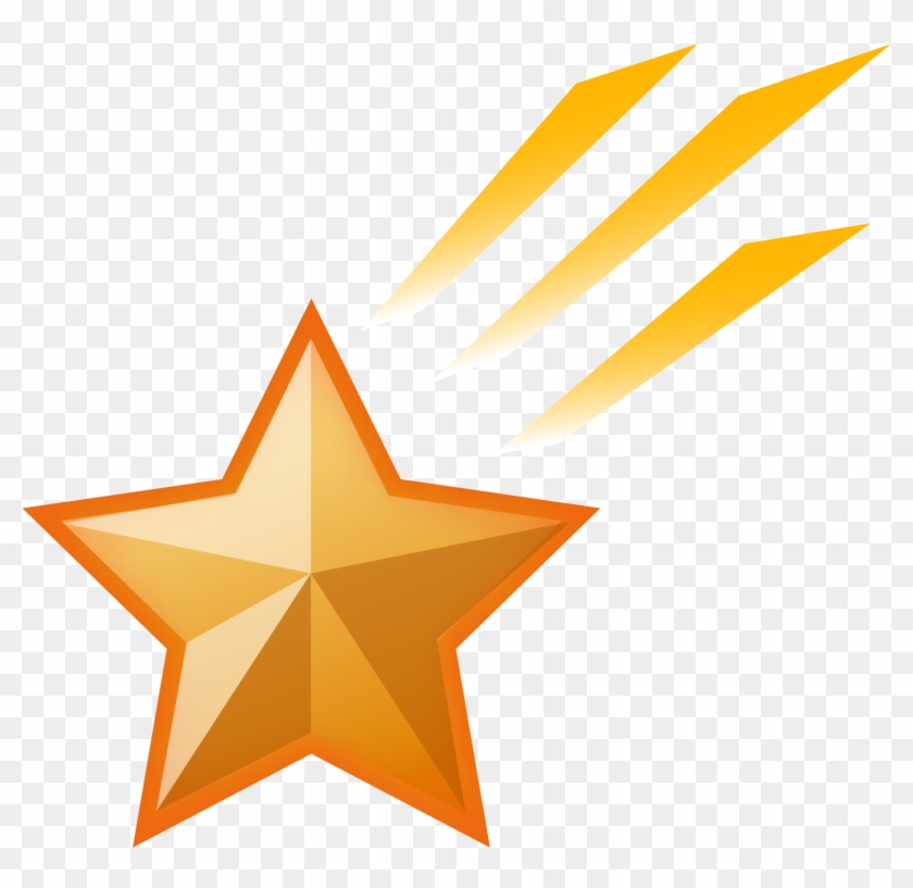 Shooting Star Clipart - Whatsap Star Emoji - Png Download #550024