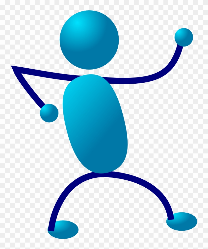 Stick Figure Drawing Dance Line Art Cartoon - Stick People Clip Art - Png Download #550081