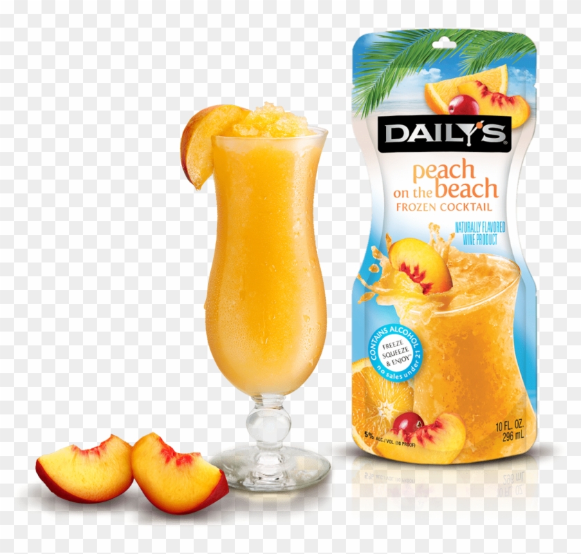 Peach On The Beach Frozen Drink Clipart #550280