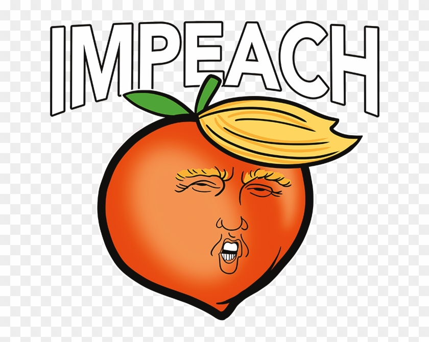 Impeach Trump Peach - Cartoon Clipart #550333