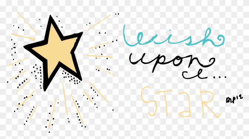Drawn Shooting Star Wish Upon Star - Wish Upon A Star Clipart - Png Download