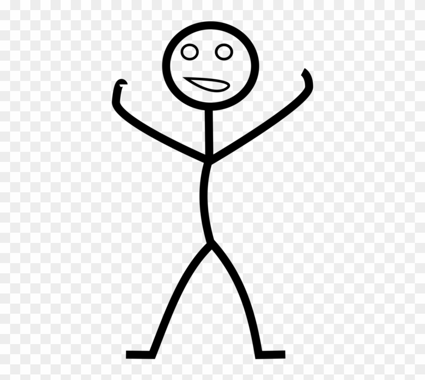Free Png Download Stick Figure Raising Hands Happy - Human Clipart Transparent Png #550522