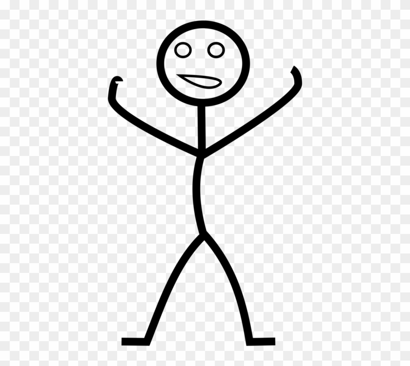 Free Png Download Stick Figure Raising Hands Happy - Human Clipart Transparent Png