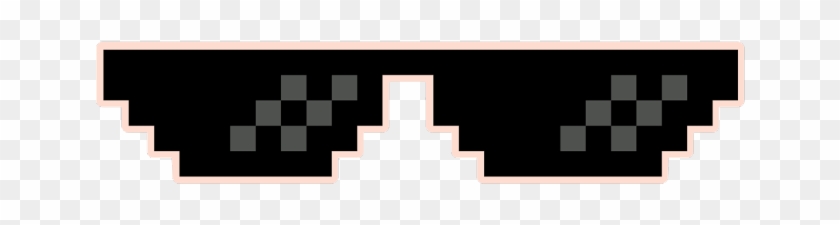 Pixel Sunglasses Transparent Transparent Background - Thug Life Google Clipart