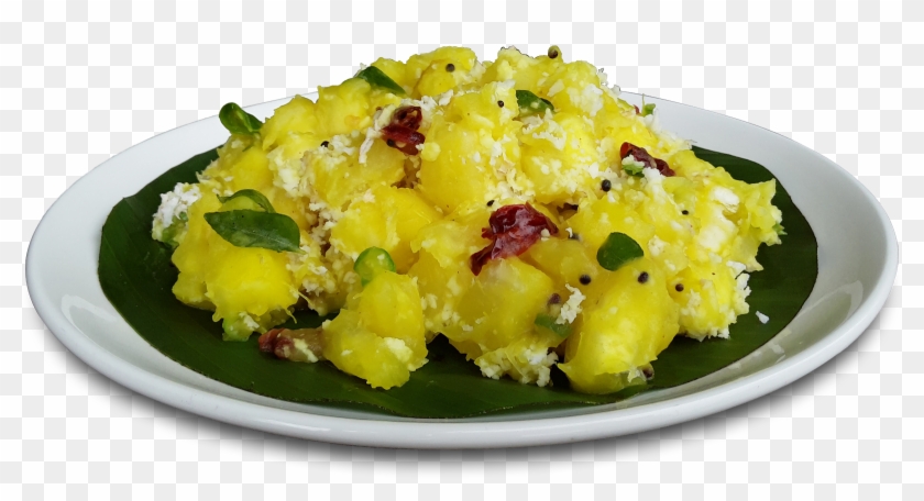 321) Kappa With Mulake Chammandi - Kerala Food Images Png Clipart