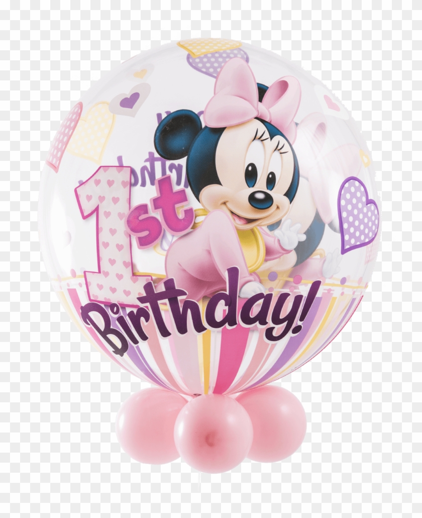 Disney Minnie Mouse - Minnie Mouse Happy First Birthday Clipart
