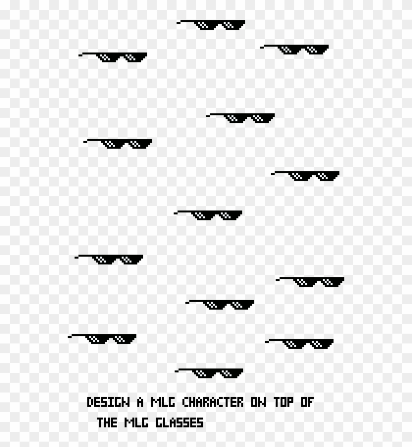 Design A Character To Wear Mlg Glasses Clipart (551459) PikPng