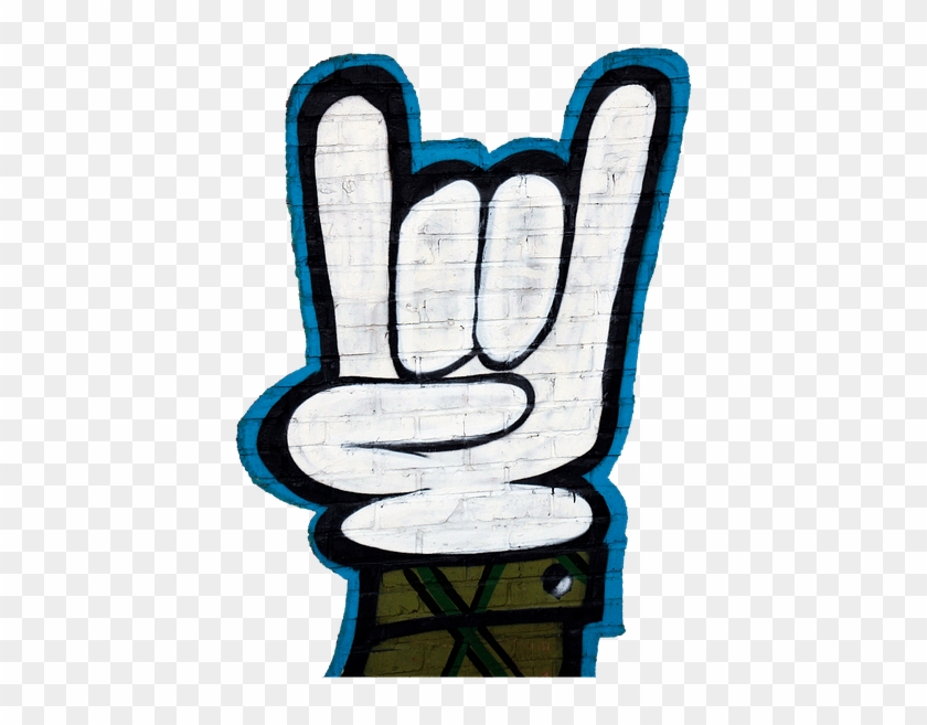 Graffiti, Hand Signals, Png, Isolated, Corna - Graffiti Art Thug Life Clipart