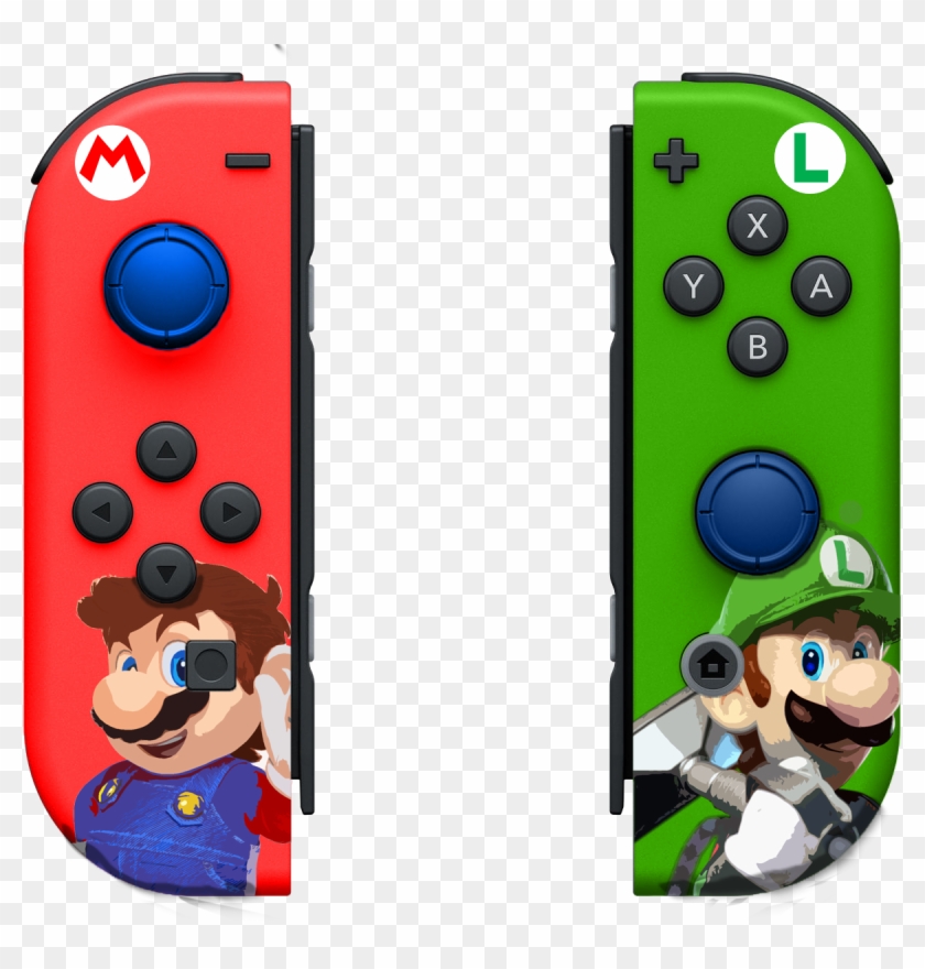 Fan Artmario - Nintendo Switch Red Blue Joy Con Clipart