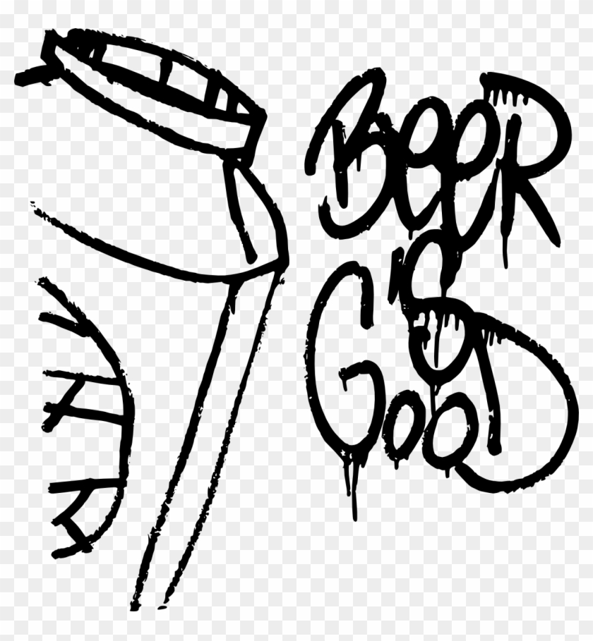 Beer Is Good - Graffiti Png Beer Clipart