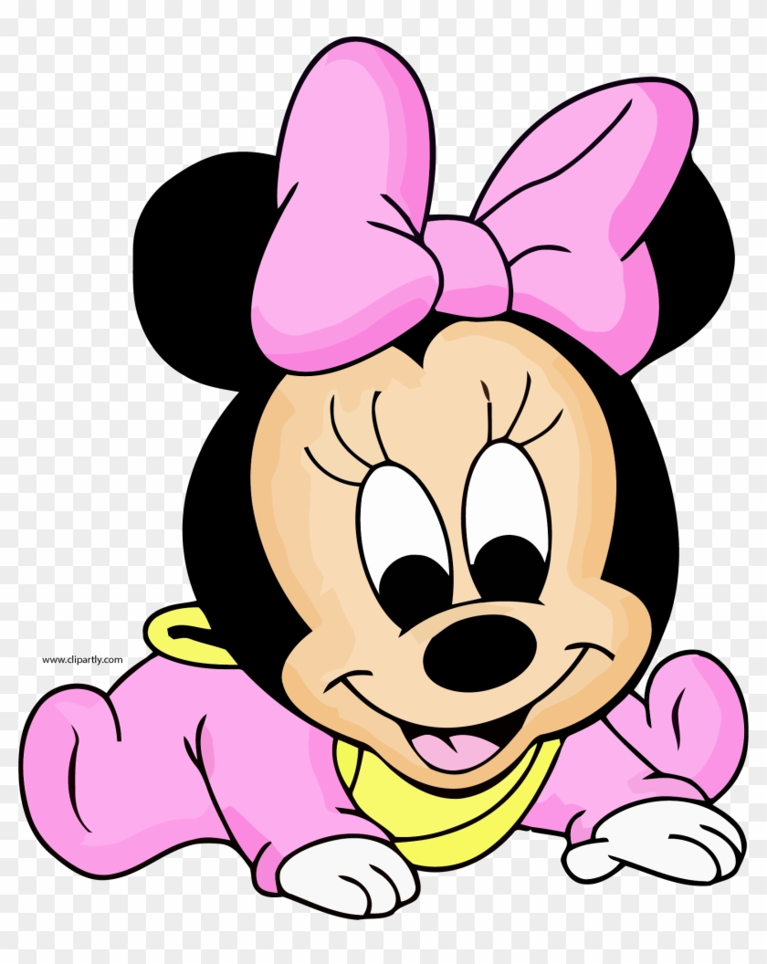 Baby Minnie Cute Clipart Png - Easy Baby Minnie Mouse Drawing Transparent Png #551873