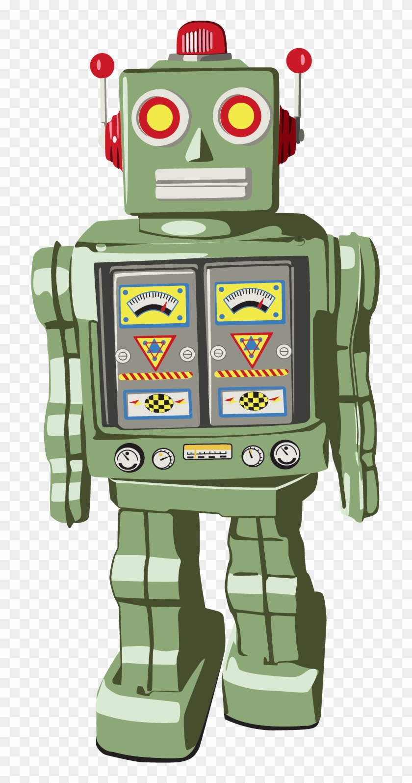 Worried About Zombie Apocalypses And Imminent Civil - Retro Robot Png Clipart #552272