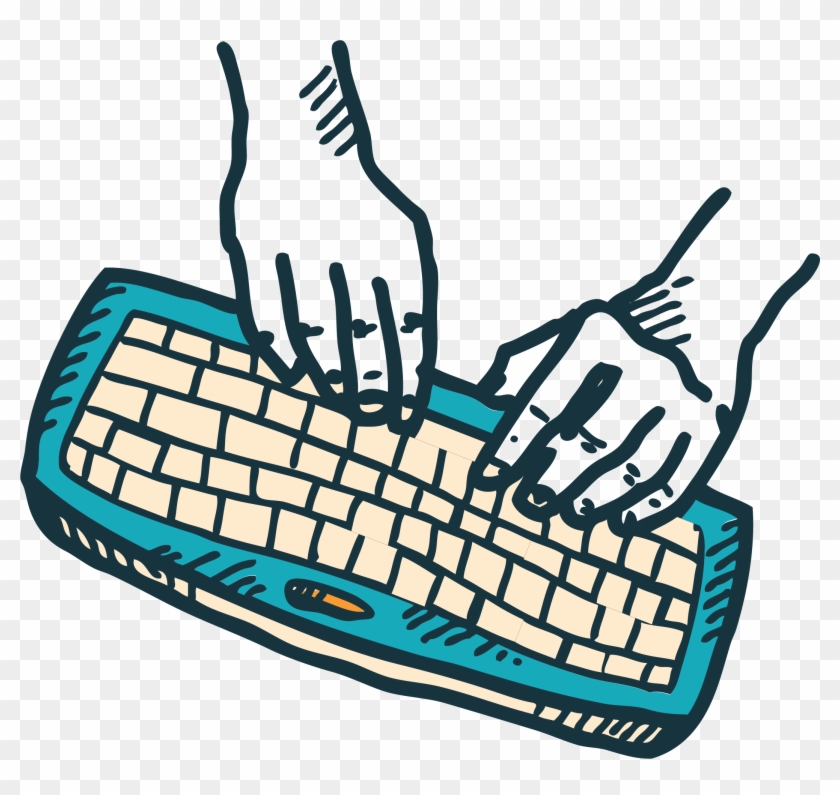 Computer Keyboard Drawing Animation Graffiti - Computer Graffiti Clipart