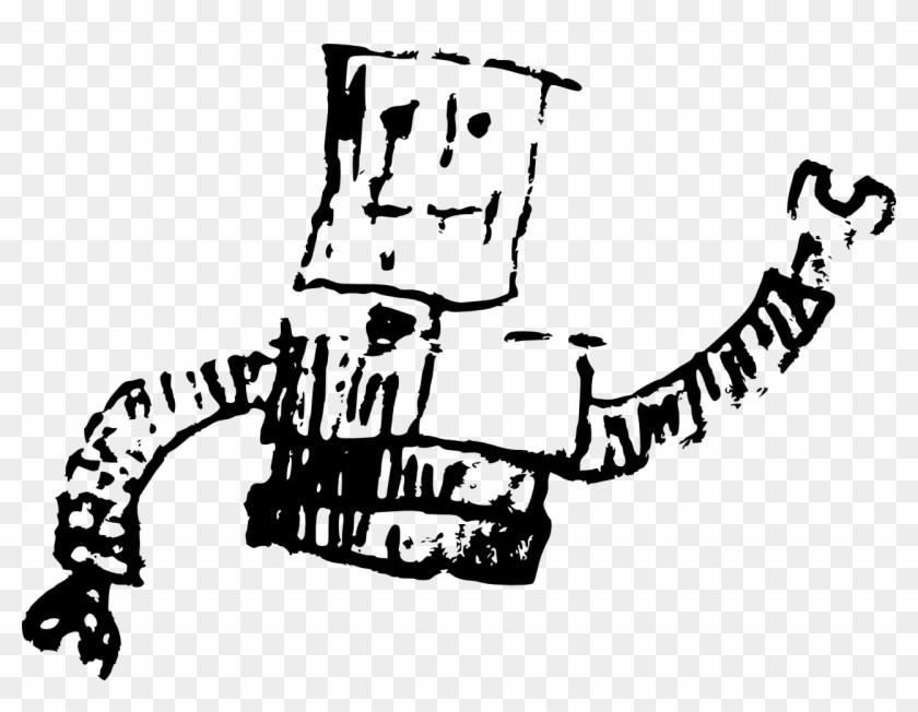 Robot 1280 - Graffiti Art Robot Png Clipart #552545