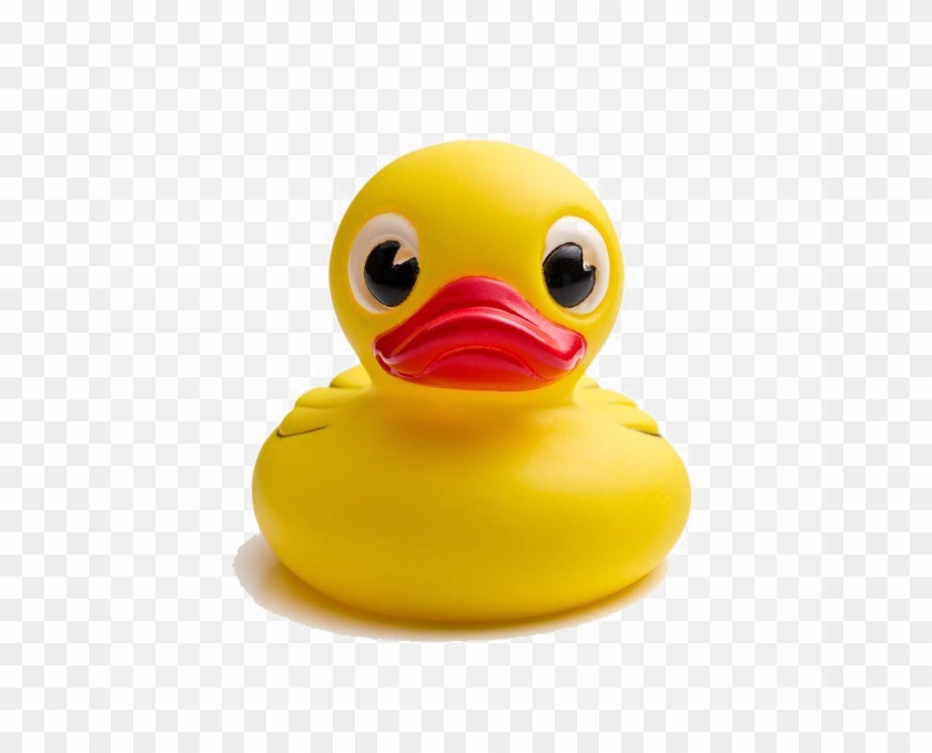 Yellow Duck Transparent Background Png - Rubber Duck Front View Clipart #552660