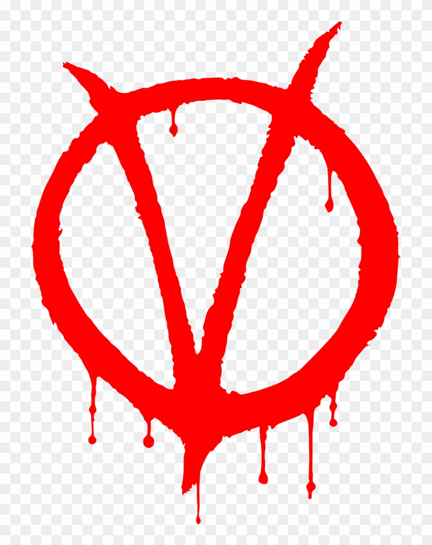 V For Vendetta Graffiti - V For Vendetta Png Clipart