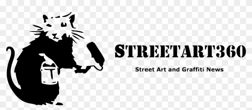 Street Art And Graffiti Magazine - Banksy Rat Painting Clipart #552808