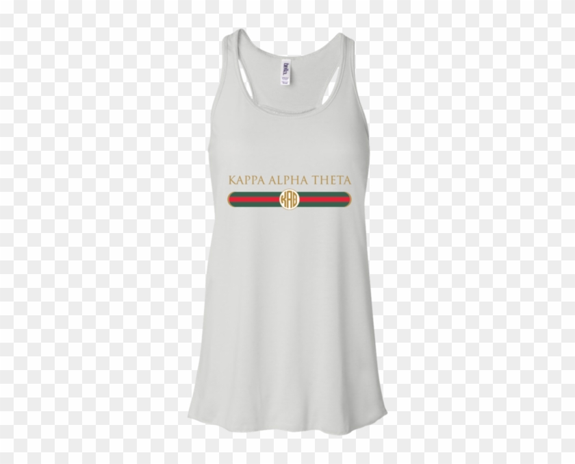 Kappa Alpha Theta Gucci Design - Bella + Canvas Ladies' Flowy Racerback Tank B8800 Clipart