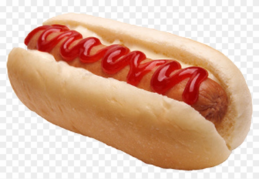 Hot Dog - Hot Dog With Ketchup Clipart