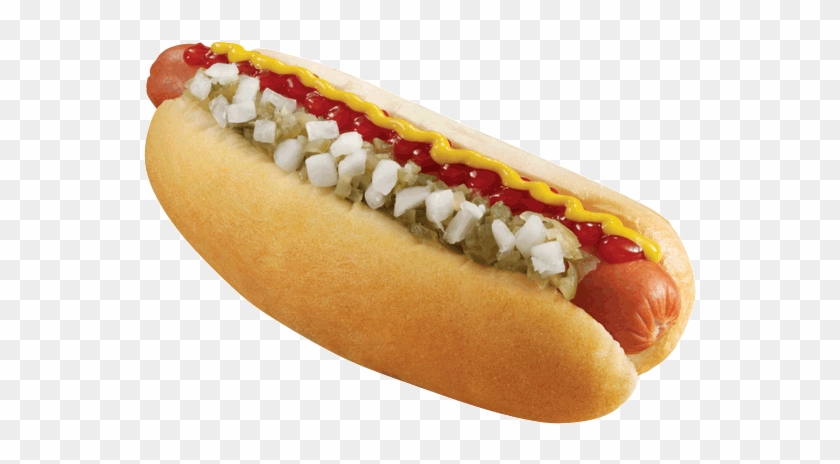 100% All-beef Hot Dog - Hot Dogs Png Clipart #553644