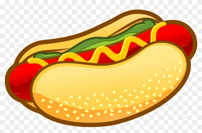 Hotdog Clipart Feb 2018 Jpg Free Download - Hot Dog Vector Png Transparent Png #553766