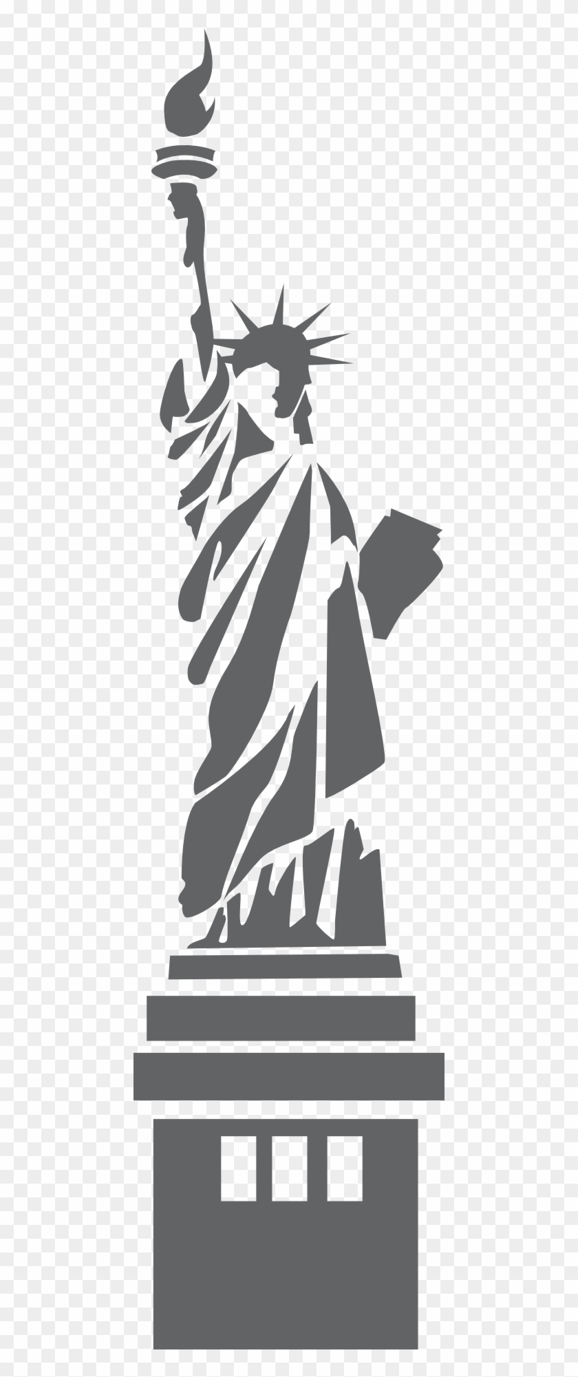 400 X 1705 9 0 - Statue Of Liberty Sticker Clipart #553820
