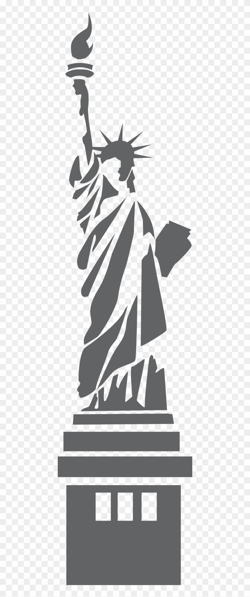 400 X 1705 9 0 - Statue Of Liberty Sticker Clipart
