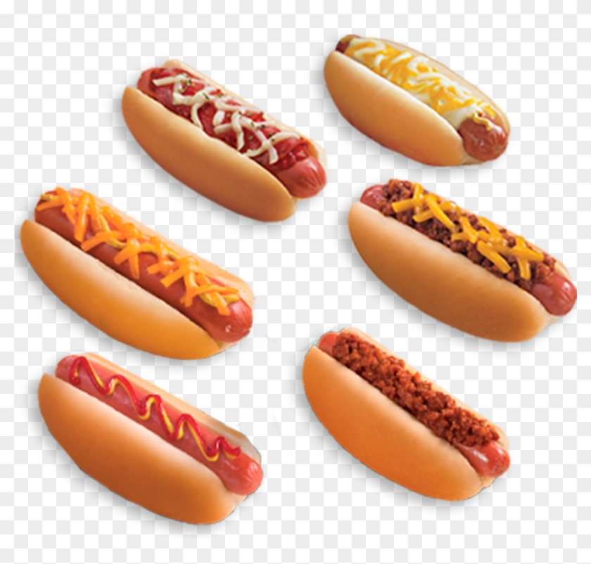 Hot Dogs - 6 Hot Dogs Clipart