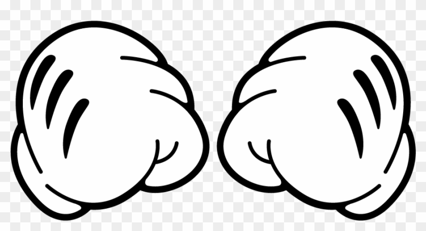 Closed Fists Mickey's Hands - Mickey Mouse Hand Clipart
