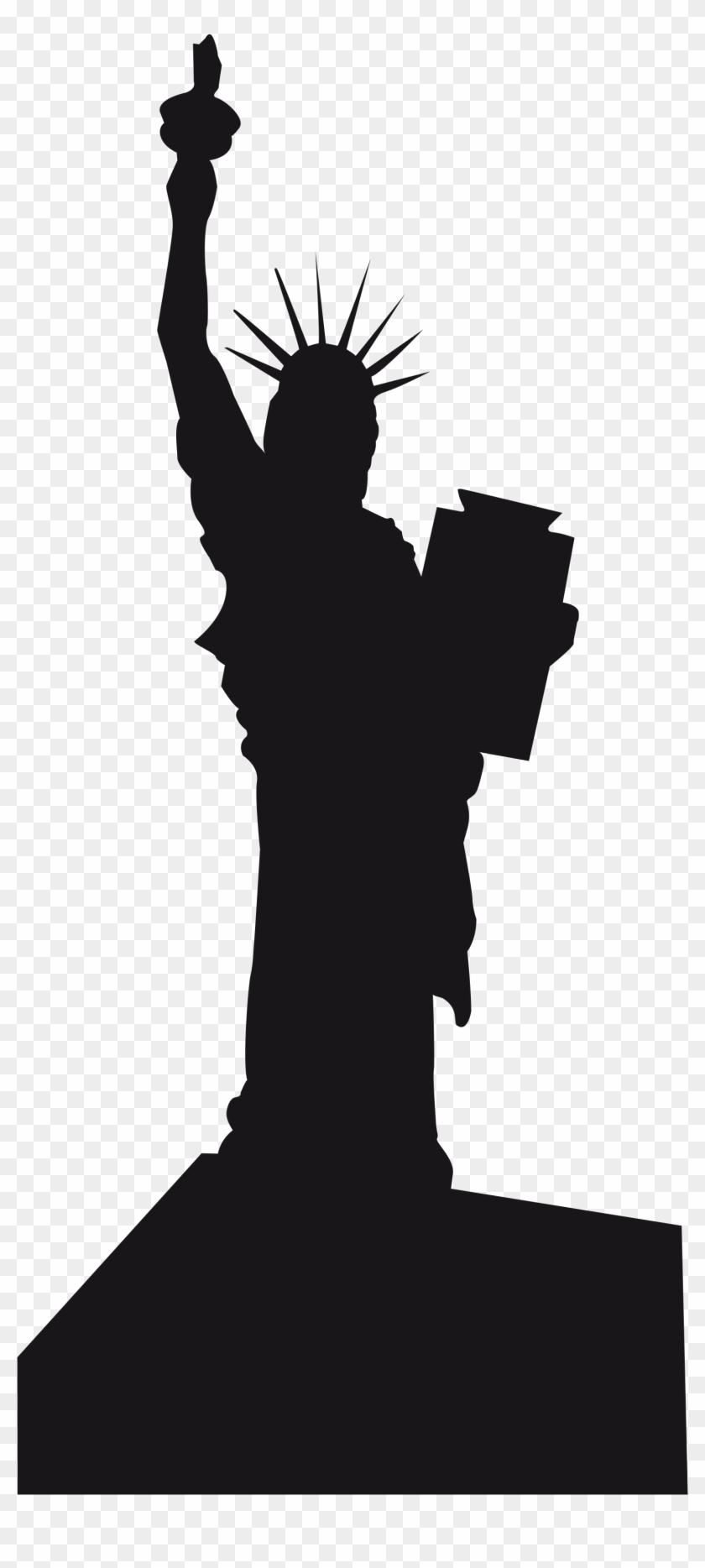 Open - Statue Of Liberty Silhouette Svg Clipart #554128