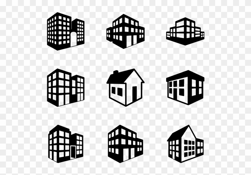 Buildings - Office Building Vector Icon Clipart