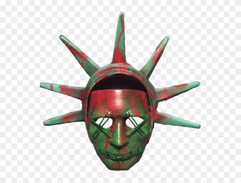 Lady Liberty Purge Mask - Transparent Purge Mask Png Clipart #554229