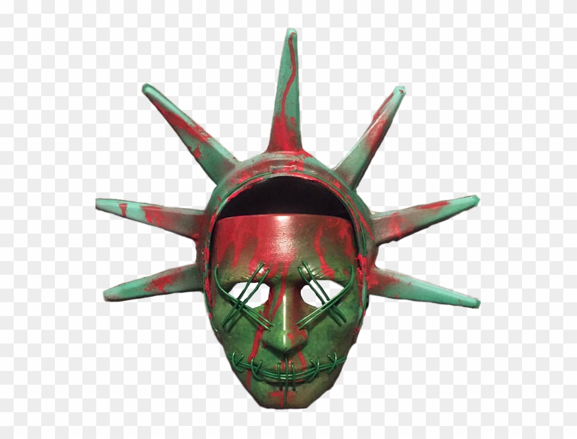 Lady Liberty Purge Mask - Transparent Purge Mask Png Clipart